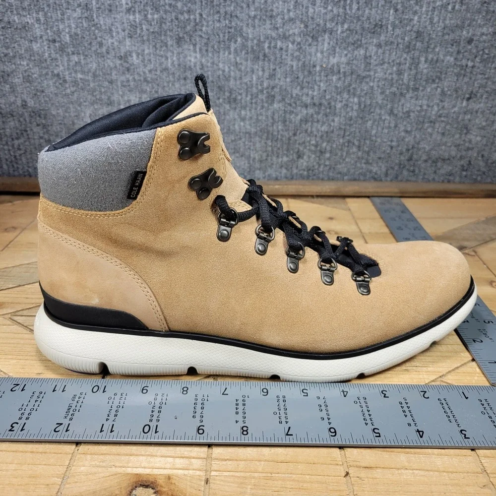 Cole Haan Zerogrand Omni Hiker Mens 11.5 Waterproof Hiking Boots Beige C35580